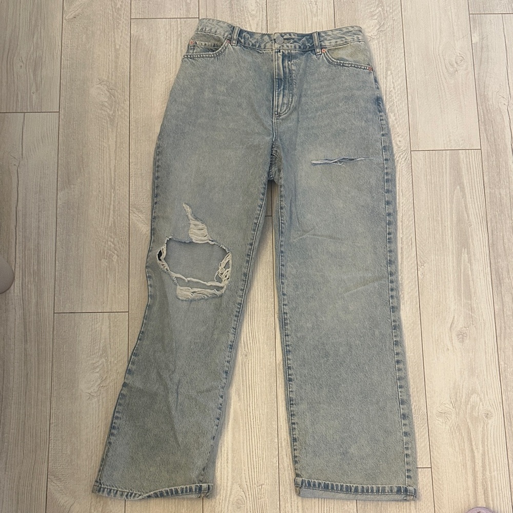 Garage Denim Light Blue Ripped Jeans